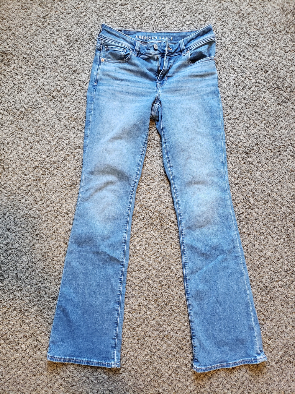 American Eagle Outfitters Low Rise Kick Bootcut Jeans